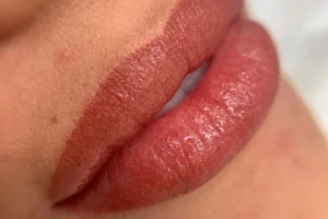 Lip tattoo