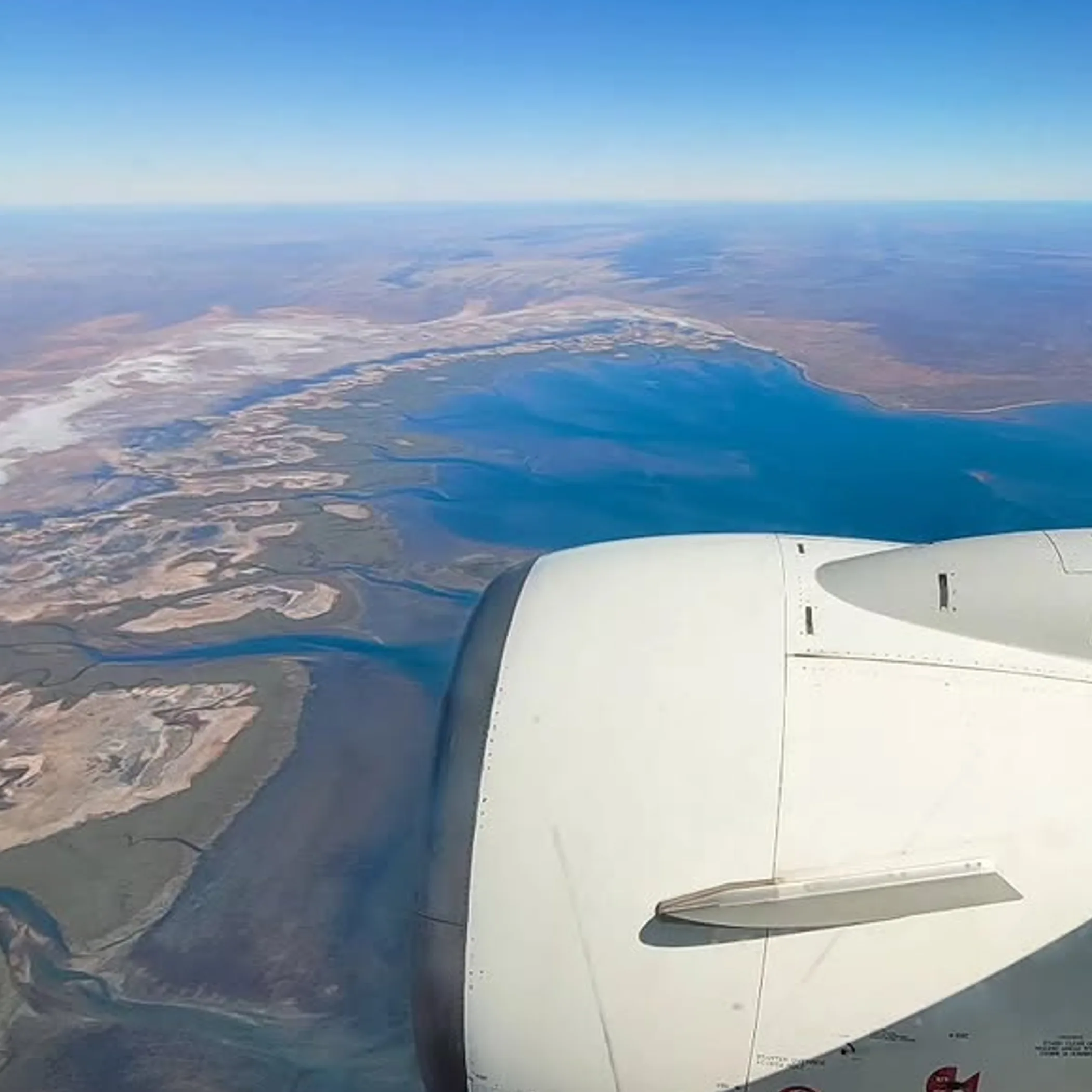 aerial view of exmouth and coast